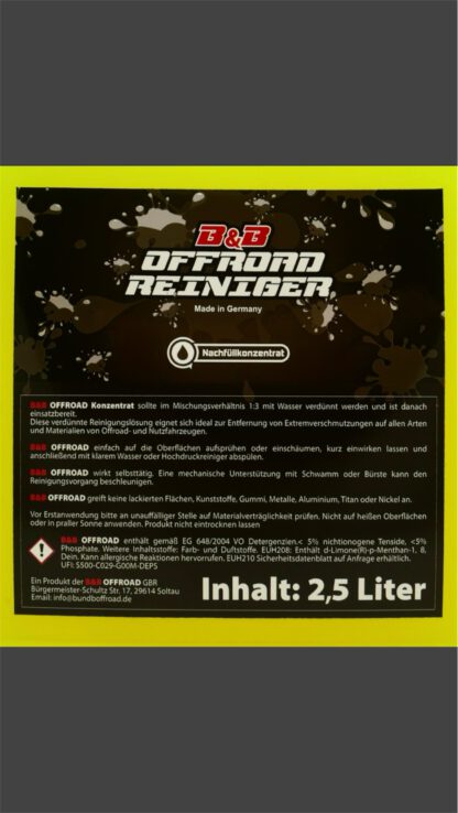 2,5 Ltr. Offroad-Reiniger Konzentrat – Bild 2